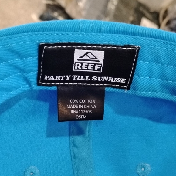 Reef Turquoise Logo Baseball Cap - Picture 2 of 4
